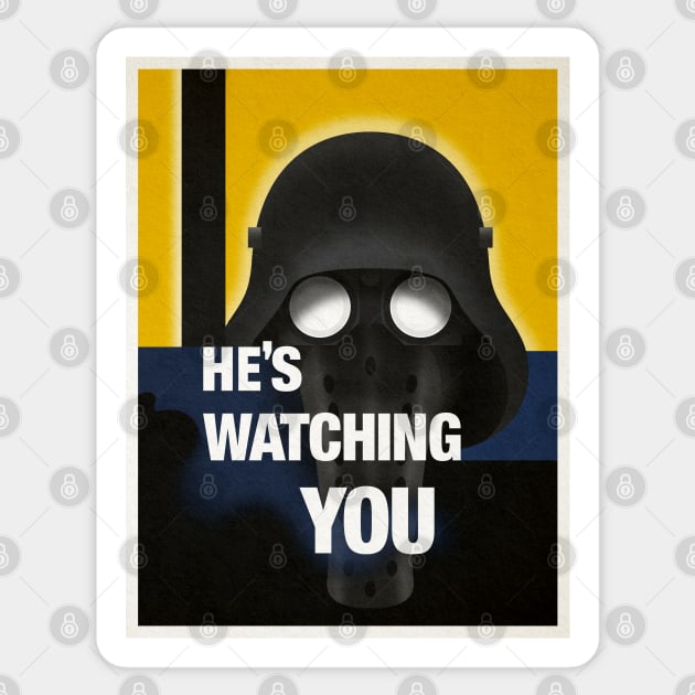 Garindan is Watching You Sticker by GlewPrint